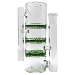 14mm Trio Thrills-Honeycomb Perc Ash Catcher 90 Angle [ACH-010-90]